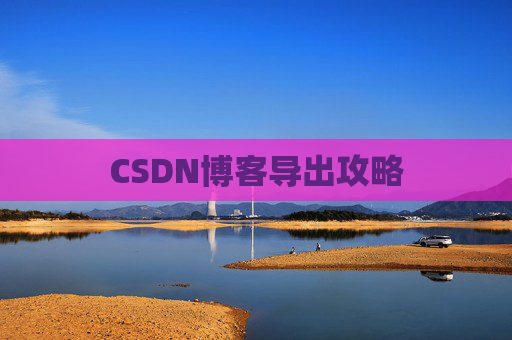 CSDN博客导出攻略